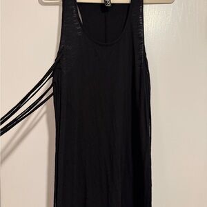 Black Sleeveless Fringe Dress
